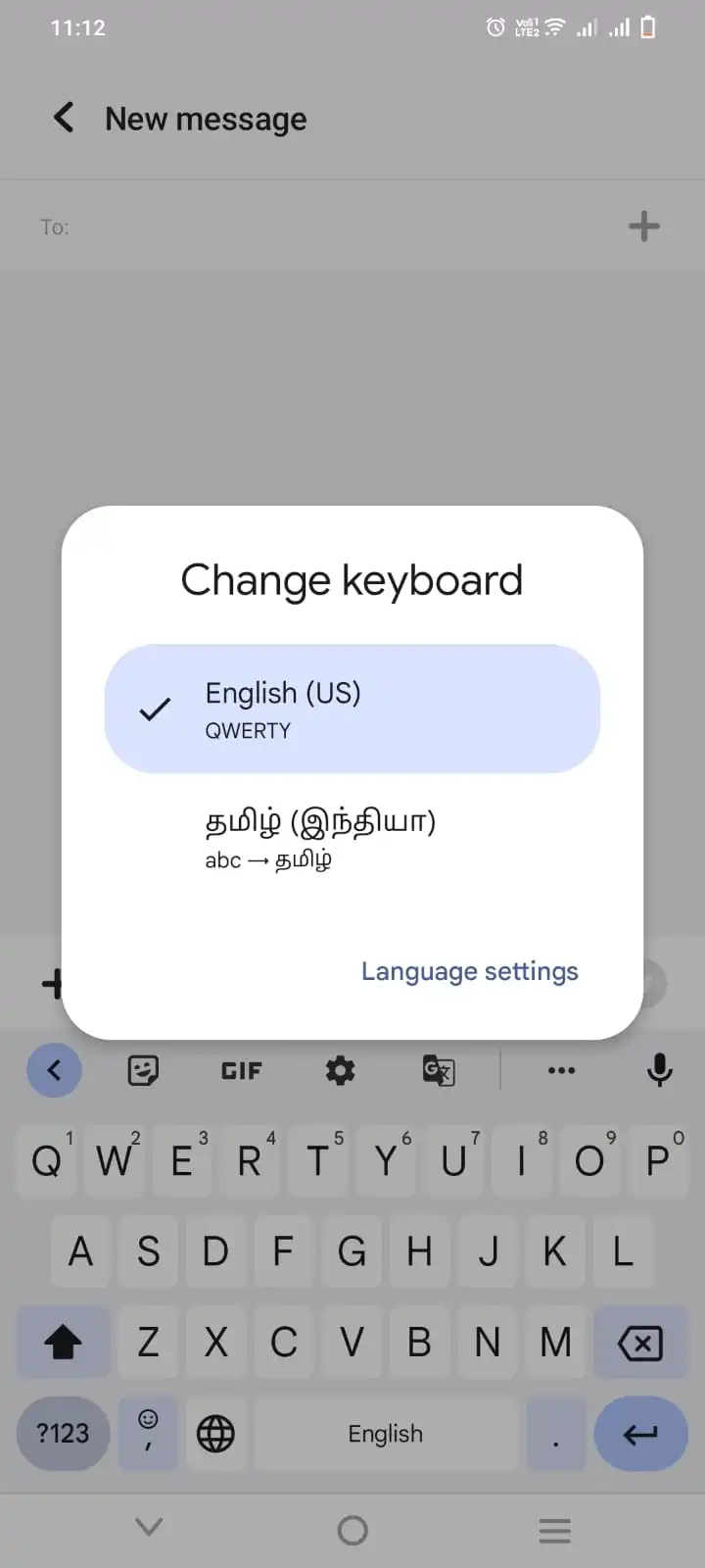 change keyboard in gboard app