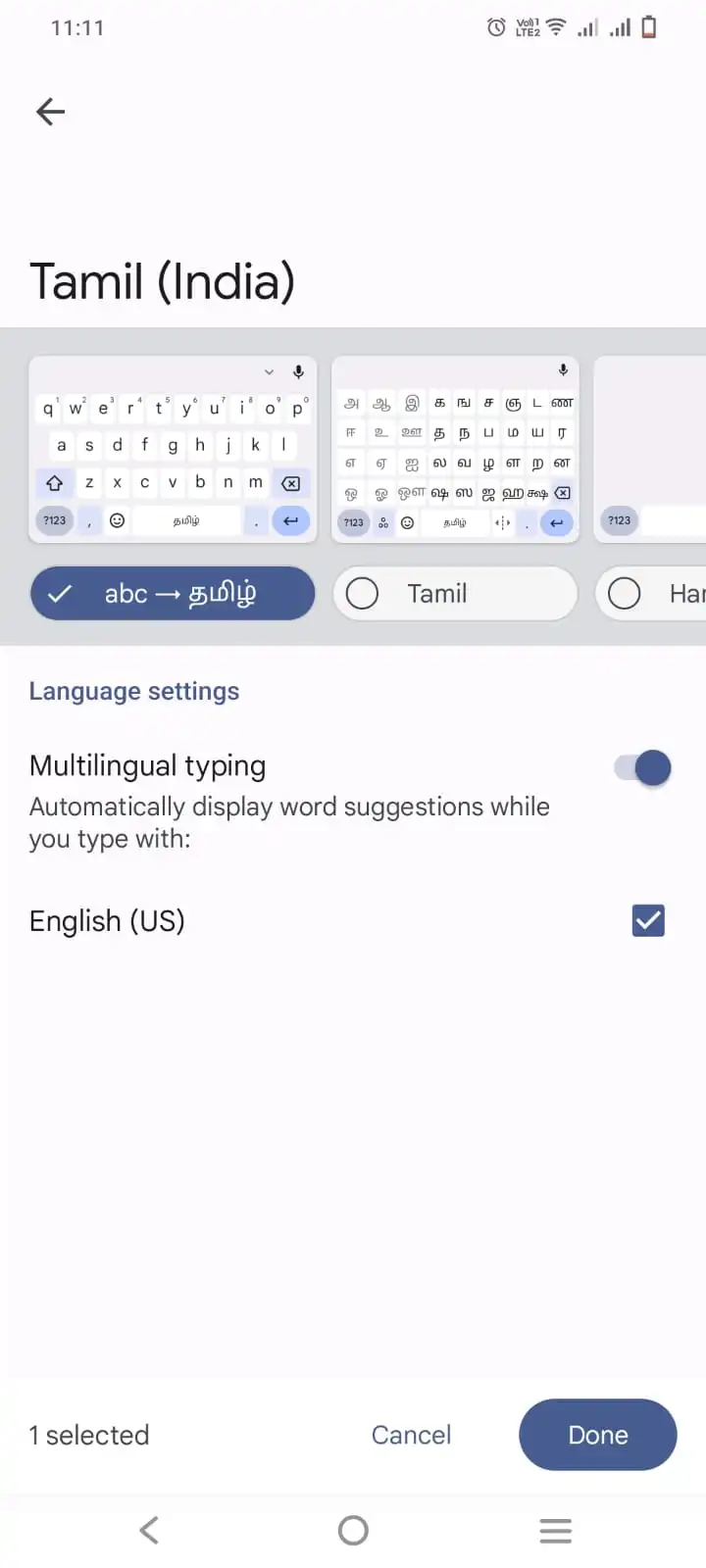 languages in gboard
