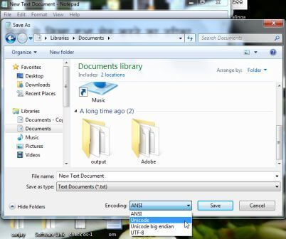 save in Tamil notepad